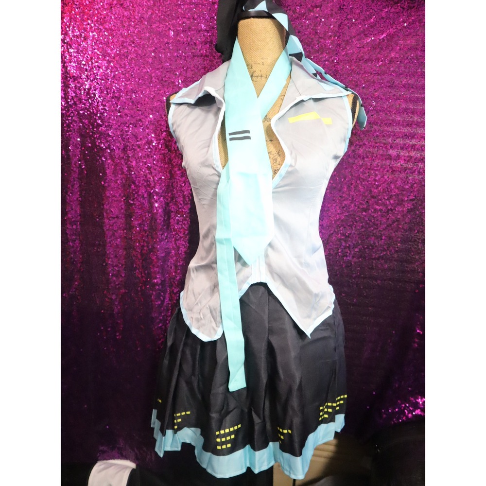 Hatsune Miku Cosplay Costume XS Anime Manga Outfit Set Convention Halloween Teal